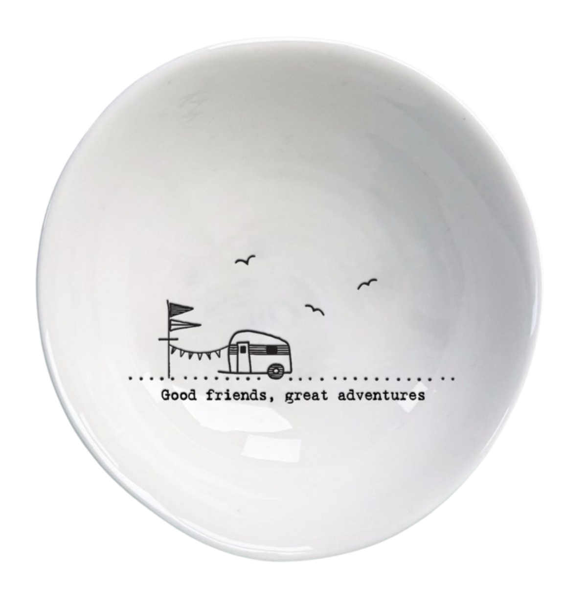 Good Friends Medium Porcelain Bowl - East of India