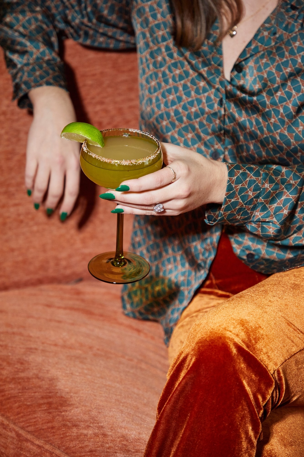 Lou Coupe Olive Glasses - Designworks Ink
