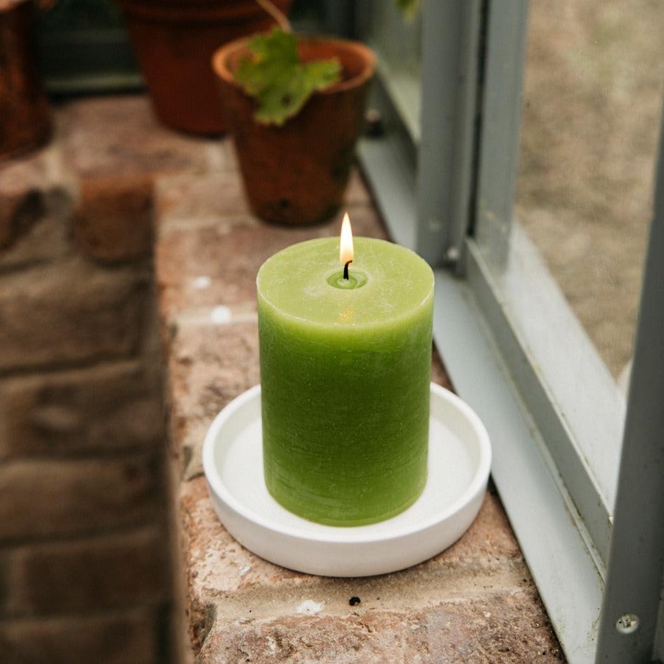 Geranium Leaf Pillar Candle - St Eval