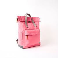 Canfield Bag In Pink Lemonade Recycled Nylon Small- Roka London