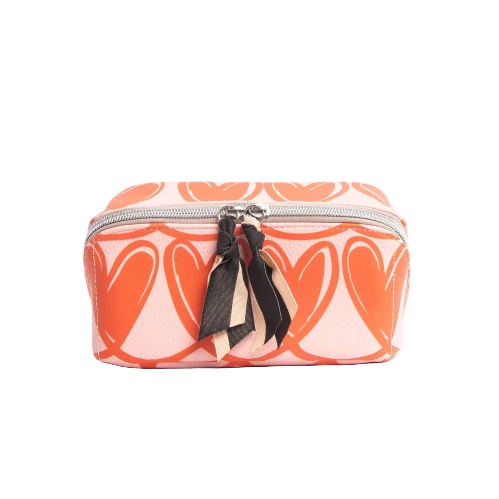 Linked Hearts Cosmetic Bag - Caroline Gardner